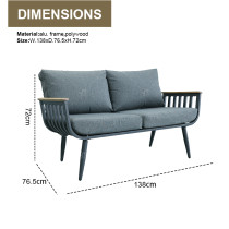 New Modern Design Garden Furniture Outdoor Sofa Outdoor Garden Furniture Luxury Sofa Set 4 Pieces