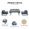 New Modern Design Garden Furniture Outdoor Sofa Outdoor Garden Furniture Luxury Sofa Set 4 Pieces