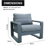 New Modern Design Garden Furniture Outdoor Sofa Outdoor Garden Furniture Luxury Sofa Set 4 Pieces