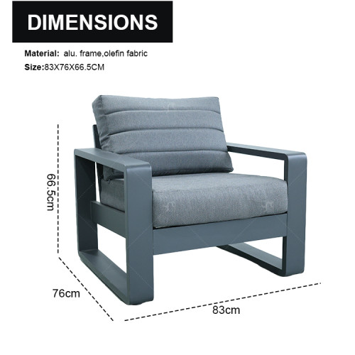 New Modern Design Garden Furniture Outdoor Sofa Outdoor Garden Furniture Luxury Sofa Set 4 Pieces