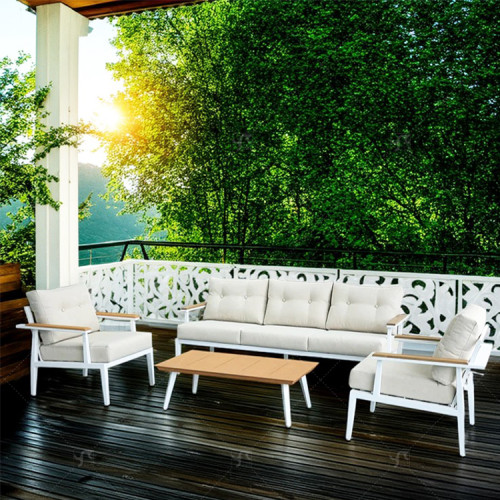New Modern Design Garden Furniture Outdoor Sofa Outdoor Garden Furniture Luxury  Sofa Set 4 Pieces