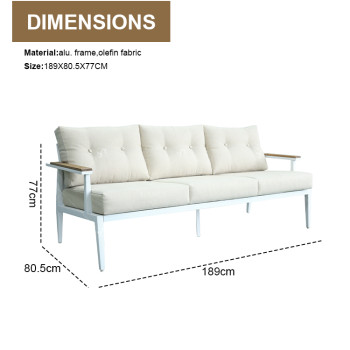 New Modern Design Garden Furniture Outdoor Sofa Outdoor Garden Furniture Luxury  Sofa Set 4 Pieces