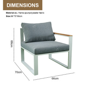 New Modern Design Garden Furniture Outdoor Sofa Outdoor Garden Furniture Luxury Sofa Set 5 Pieces
