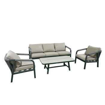 New Modern Design Garden Furniture Outdoor Sofa Outdoor Garden Furniture Luxury  Sofa Set 4 Pieces