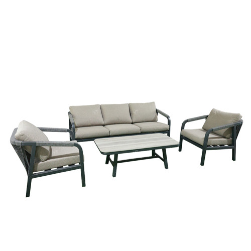 New Modern Design Garden Furniture Outdoor Sofa Outdoor Garden Furniture Luxury  Sofa Set 4 Pieces