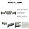 New Modern Design Garden Furniture Outdoor Sofa Outdoor Garden Furniture Luxury  Sofa Set 4 Pieces