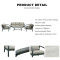 New Modern Design Garden Furniture Outdoor Sofa Outdoor Garden Furniture Luxury Sofa Set 4 Pieces