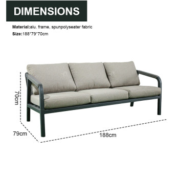 New Modern Design Garden Furniture Outdoor Sofa Outdoor Garden Furniture Luxury  Sofa Set 4 Pieces