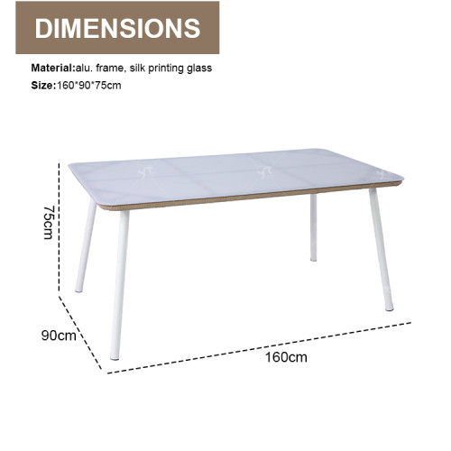 Modern Hot Selling Good Quality Rope Garden Furniture Dining  Rope Dining Table and Chair Rope Dining Set of 7
