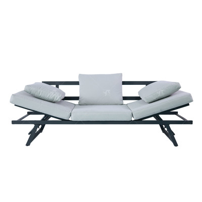 Outdoor Five Position Adjustable with Stackable Beach Chaise Lounge Chair Patio Garden Hotel Sun Alu. Lounge