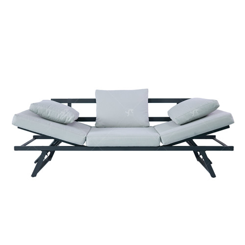 Outdoor Five Position Adjustable with Stackable Beach Chaise Lounge Chair Patio Garden Hotel Sun Alu. Lounge