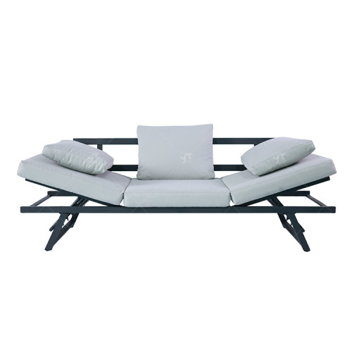 Outdoor Five Position Adjustable with Stackable Beach Chaise Lounge Chair Patio Garden Hotel Sun Alu. Lounge