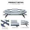 Outdoor Five Position Adjustable with Stackable Beach Chaise Lounge Chair Patio Garden Hotel Sun Alu. Lounge