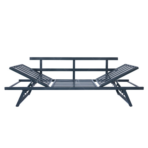 Outdoor Five Position Adjustable with Stackable Beach Chaise Lounge Chair Patio Garden Hotel Sun Alu. Lounge