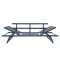 Outdoor Five Position Adjustable with Stackable Beach Chaise Lounge Chair Patio Garden Hotel Sun Alu. Lounge