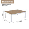 Modern Outdoor L Shape Stainless Steel Patio 4 Pieces Corner Lounge Power Coated Fabric Sofa Set of 4 With Cushion and Table