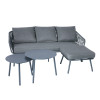 Modern Outdoor  Luxury Garden Sofas Aluminum Frame  4pcs Aluminum Metal With Rope Set Outdoor Furniture with 2 Coffee Table