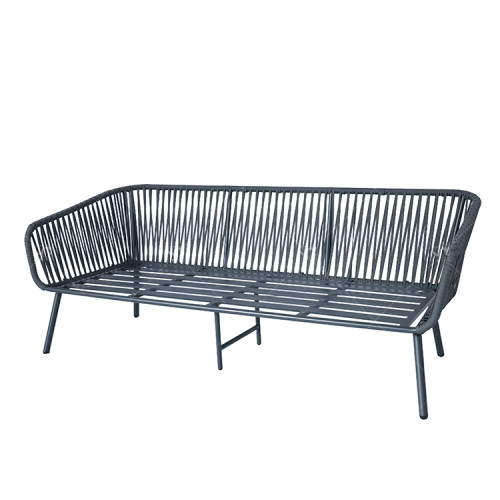 Modern Outdoor  Luxury Garden Sofas Aluminum Frame  4pcs Aluminum Metal With Rope Set Outdoor Furniture with 2 Coffee Table