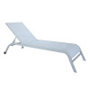 Outdoor Steel Five Position Adjustable Garden Beach Chaise Lounge Chair Patio Garden Hotel Sun Lounge