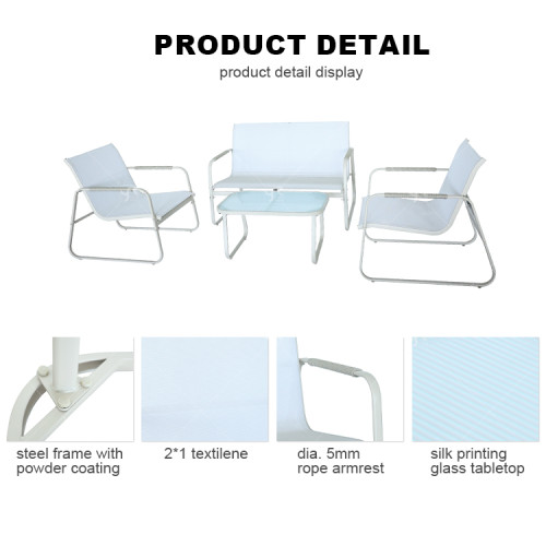 2x1 Teslin Popular Garden  4 Pieces Sofa Set Patio Sofa Sets Furniture Outdoor Furniture  Outdoor Patio Furniture Sofa Set