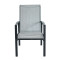 2x1 Teslin Modern Comfort Flex Metal Patio Chair with Arm Popular Outdoor Garden Chair for Park Use Teslin Design