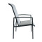 2x1 Teslin Modern Comfort Flex Metal Patio Chair with Arm Popular Outdoor Garden Chair for Park Use Teslin Design