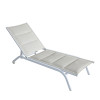 Outdoor Alu Five Position Adjustable Garden Beach Chaise Lounge Chair Patio Garden Hotel Sun Lounge