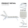 Outdoor Alu Five Position Adjustable Garden Beach Chaise Lounge Chair Patio Garden Hotel Sun Lounge
