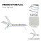 Outdoor Alu Five Position Adjustable Garden Beach Chaise Lounge Chair Patio Garden Hotel Sun Lounge