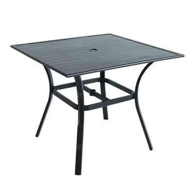 Outdoor Furniture Patio Garden Furniture Dining Table Square Backyard Bistro Table for Deck Backyard Lawn Garden