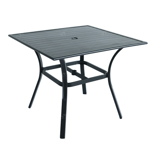 Outdoor Furniture Patio Garden Furniture Dining Table Square Backyard Bistro Table for Deck Backyard Lawn Garden
