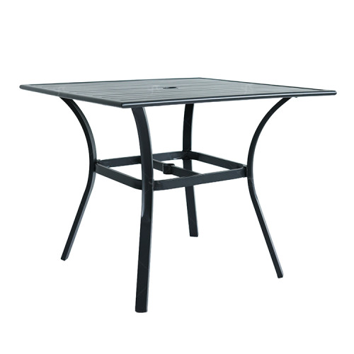 Outdoor Furniture Patio Garden Furniture Dining Table Square Backyard Bistro Table for Deck Backyard Lawn Garden