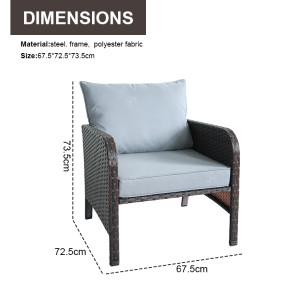 New Modern Design Garden Furniture Outdoor Sofa Outdoor Garden Furniture Luxury Rattan Sofa Set 5 Pieces