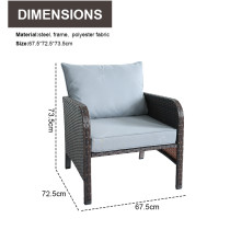 New Modern Design Garden Furniture Outdoor Sofa Outdoor Garden Furniture Luxury Rattan Sofa Set 5 Pieces