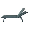 Outdoor Steel Four Position Adjustable Garden Beach Chaise Lounge Chair Patio Garden Hotel Sun Lounge
