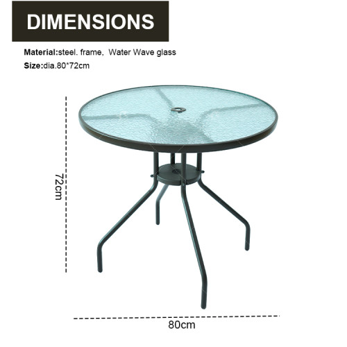 2x1 Teslin Six Piece Patio   Garden Furniture Set With Umbrella Table and Set of Four Chairs with Foldable Structure