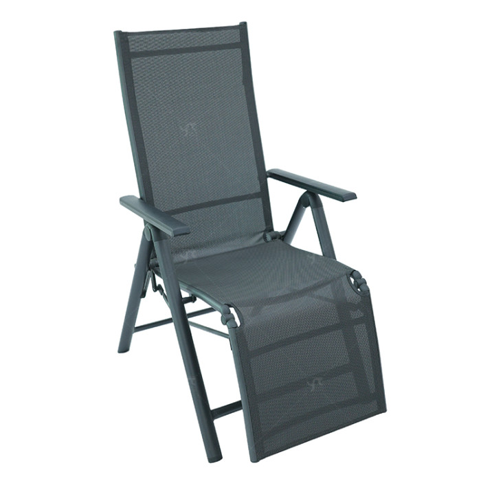 2x2 Teslin Modern Comfort Flex Metal Patio Chair with Arm Popular Outdoor  Alu. Teslin Lounger Foldable Chair