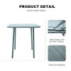 Outdoor Furniture Patio Garden Furniture Dining Table Square Backyard Dining Table for Deck Backyard Lawn Garden
