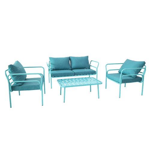 New Modern Design Garden Furniture Outdoor Sofa Outdoor Garden Furniture Luxury  Sofa Set 4 Pieces