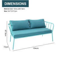 New Modern Design Garden Furniture Outdoor Sofa Outdoor Garden Furniture Luxury  Sofa Set 4 Pieces