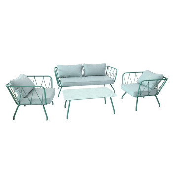 New Modern Design Garden Furniture Outdoor Sofa Outdoor Garden Furniture Luxury  Sofa Set 4 Pieces
