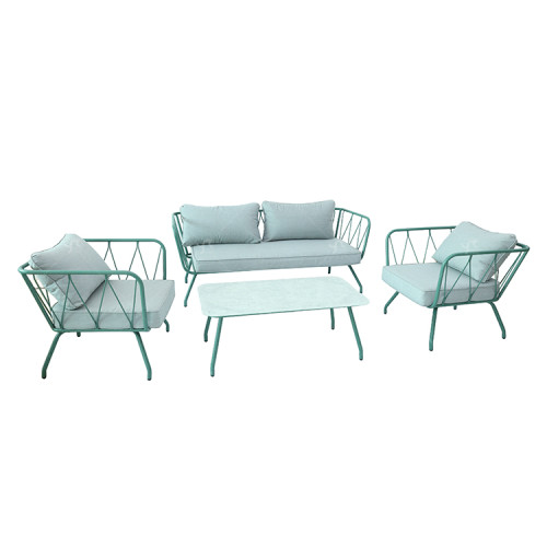 New Modern Design Garden Furniture Outdoor Sofa Outdoor Garden Furniture Luxury  Sofa Set 4 Pieces