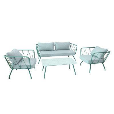 New Modern Design Garden Furniture Outdoor Sofa Outdoor Garden Furniture Luxury  Sofa Set 4 Pieces