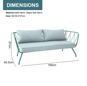 New Modern Design Garden Furniture Outdoor Sofa Outdoor Garden Furniture Luxury  Sofa Set 4 Pieces