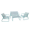 2x1 Teslin Popular Garden  4 Pieces Sofa Set Patio Sofa Sets Furniture Outdoor Furniture  Outdoor Patio Furniture Sofa Set