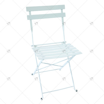 Outdoor Patio Metal Folding Steel Chair Modern Balcony Outdoor Patio Furniture Portable Garden Bistro lron Folding square Chair