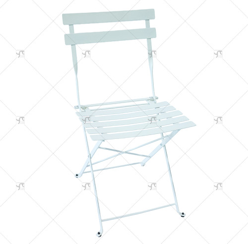 Outdoor Patio Metal Folding Steel Chair Modern Balcony Outdoor Patio Furniture Portable Garden Bistro lron Folding square Chair