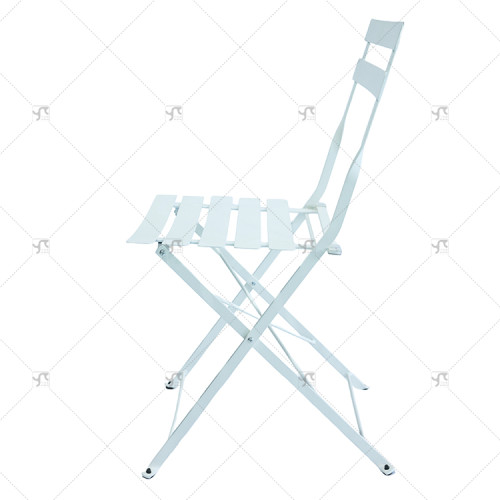 Outdoor Patio Metal Folding Steel Chair Modern Balcony Outdoor Patio Furniture Portable Garden Bistro lron Folding square Chair