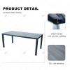 Hot Sell Outdoor Aluminum Furniture Restaurant Dining Table Furniture for Garden or Patio Modern Garden Furniture diningTable