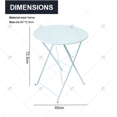 Modern Design steel Frame Outdoor Baclony Furniture Set Restaurant Garden Furniture Coffee Table Garden Coffee Table